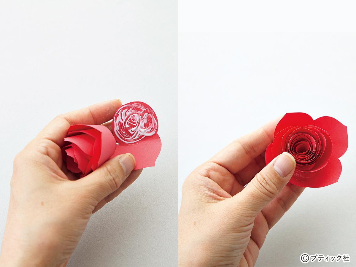 画像一覧 1枚目 画用紙で作る 立体的なバラの花束の作り方 ぬくもり