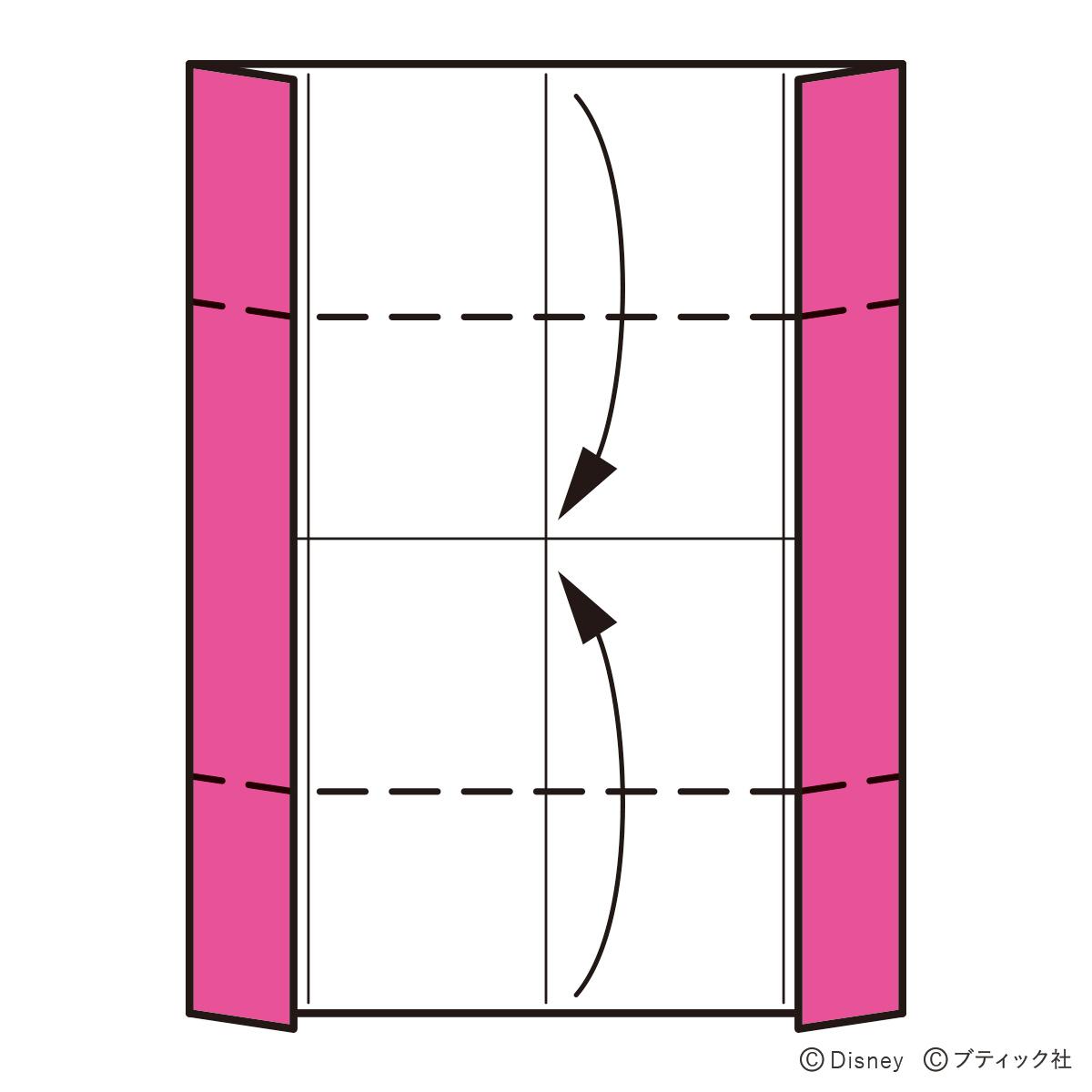 簡単 リボンの折り方2種類 折り紙 イラスト手順 ぬくもり