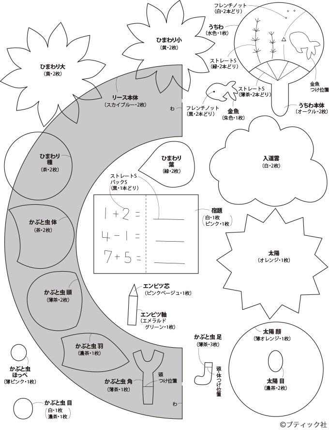 画像一覧 1枚目 手作り工作 夏休みのリース の作り方 ぬくもり