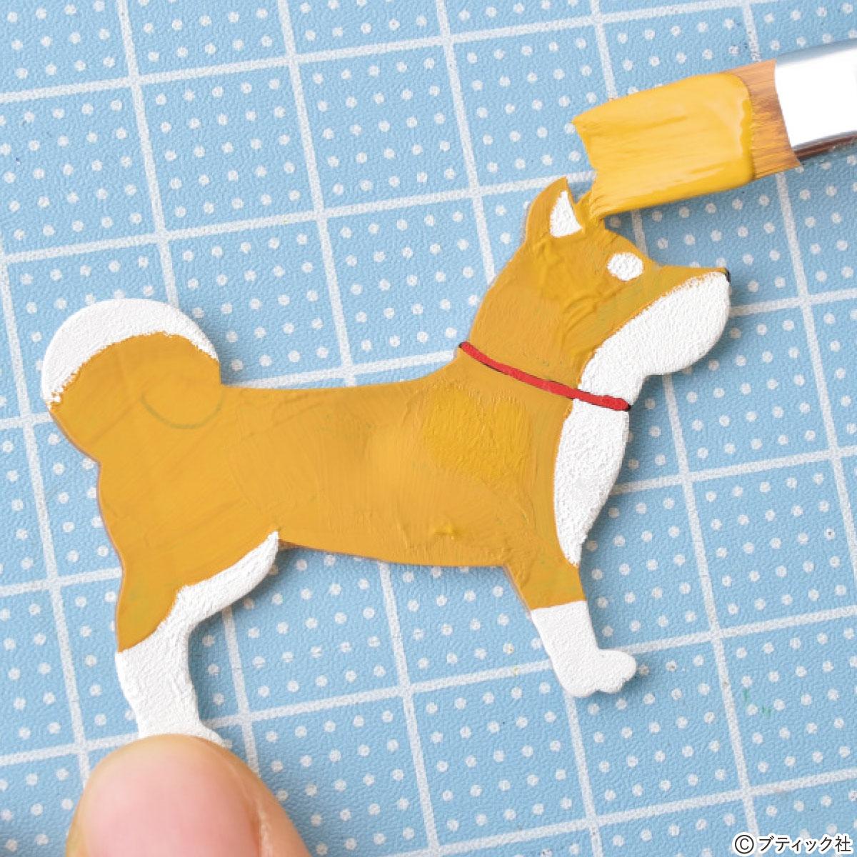 画像一覧 1枚目 プラバン 犬モチーフのブローチ の作り方 ぬくもり