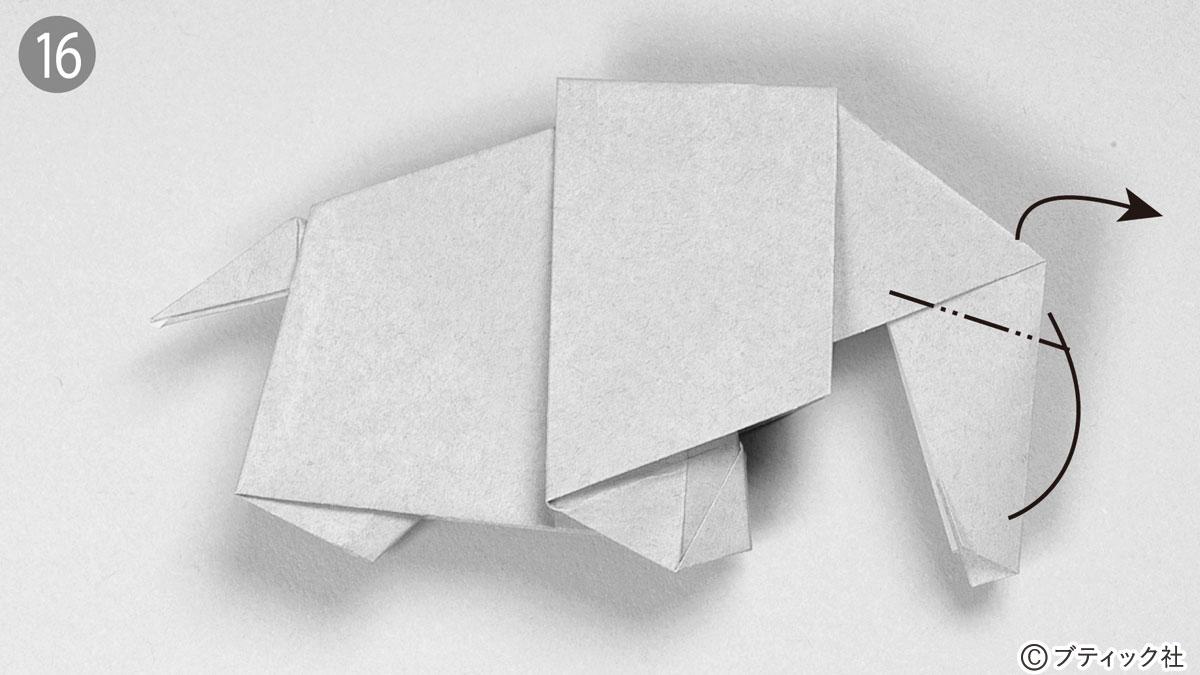 簡単折り紙 大きな耳がかわいい ゾウ の作り方 ぬくもり