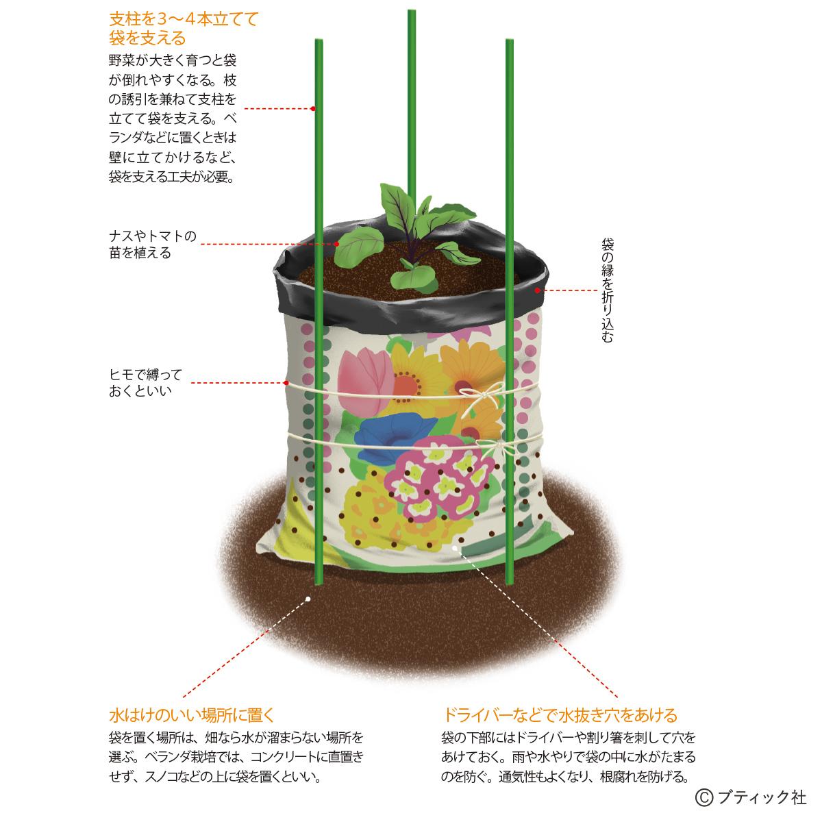 野菜作りのアイデア 培養土の袋栽培 やり方と実例 ぬくもり