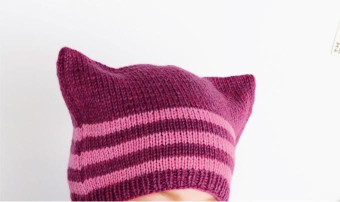 簡単 猫耳がかわいい ディズニーデザインのニット帽の編み方 ぬくもり