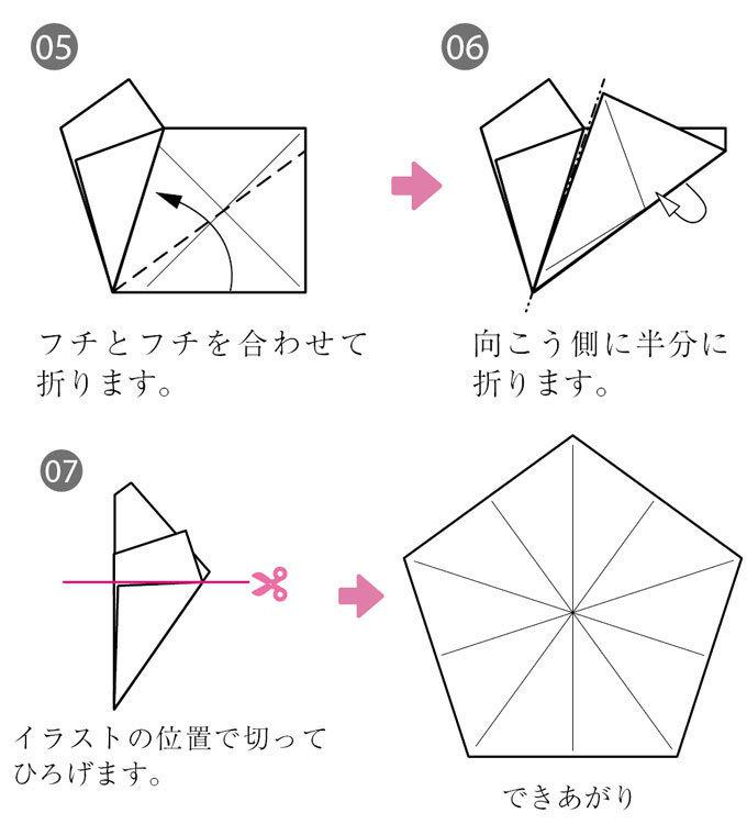 ひな祭りに飾りたい 折り紙で作る 立体の梅の花 の折り方 ぬくもり