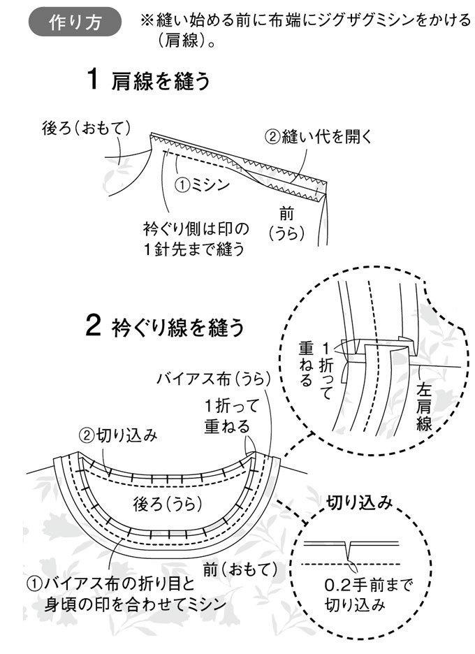 ベルトはストールにもなる2way 簡単手作りの春の花柄チュニックの作り方 トップス ぬくもり