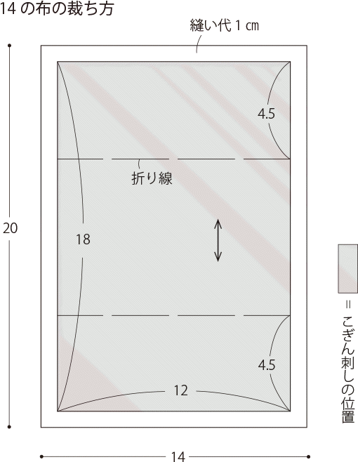 簡単 おしゃれなこぎん刺しのポケットティッシュケースの作り方 ぬくもり