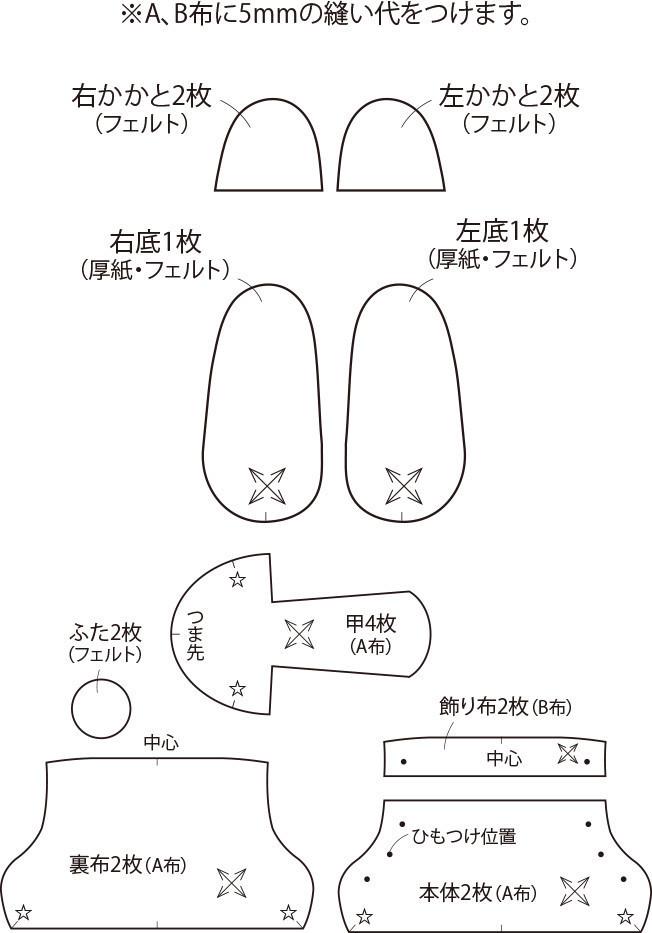 √無料でダウンロード！ 型紙 靴 フェルト 作り方 5689