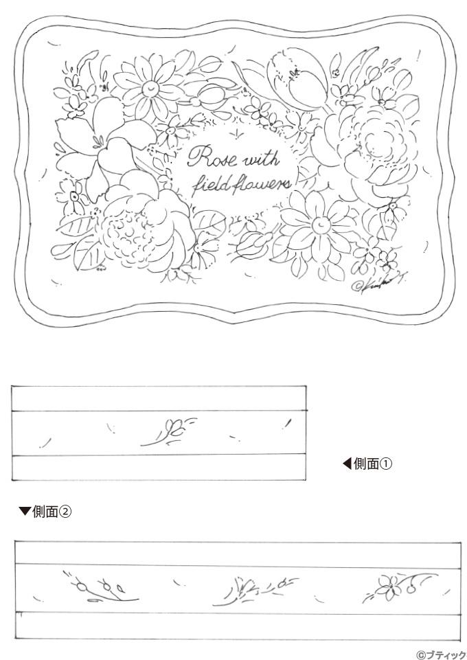 箱をアレンジ バラの花が綺麗なトールペイントの描き方 ぬくもり