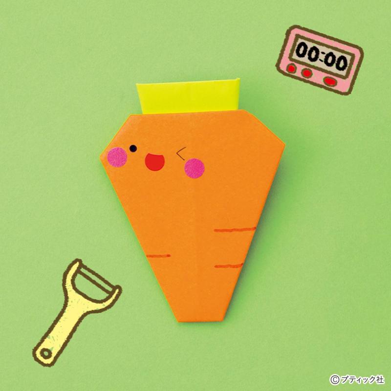折り紙で作る野菜│子供が喜ぶ簡単＆立体的な折り方2選