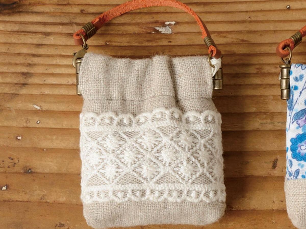 余った布で作れる ミニチュアのバネ口ポーチの作り方 布小物 ぬくもり