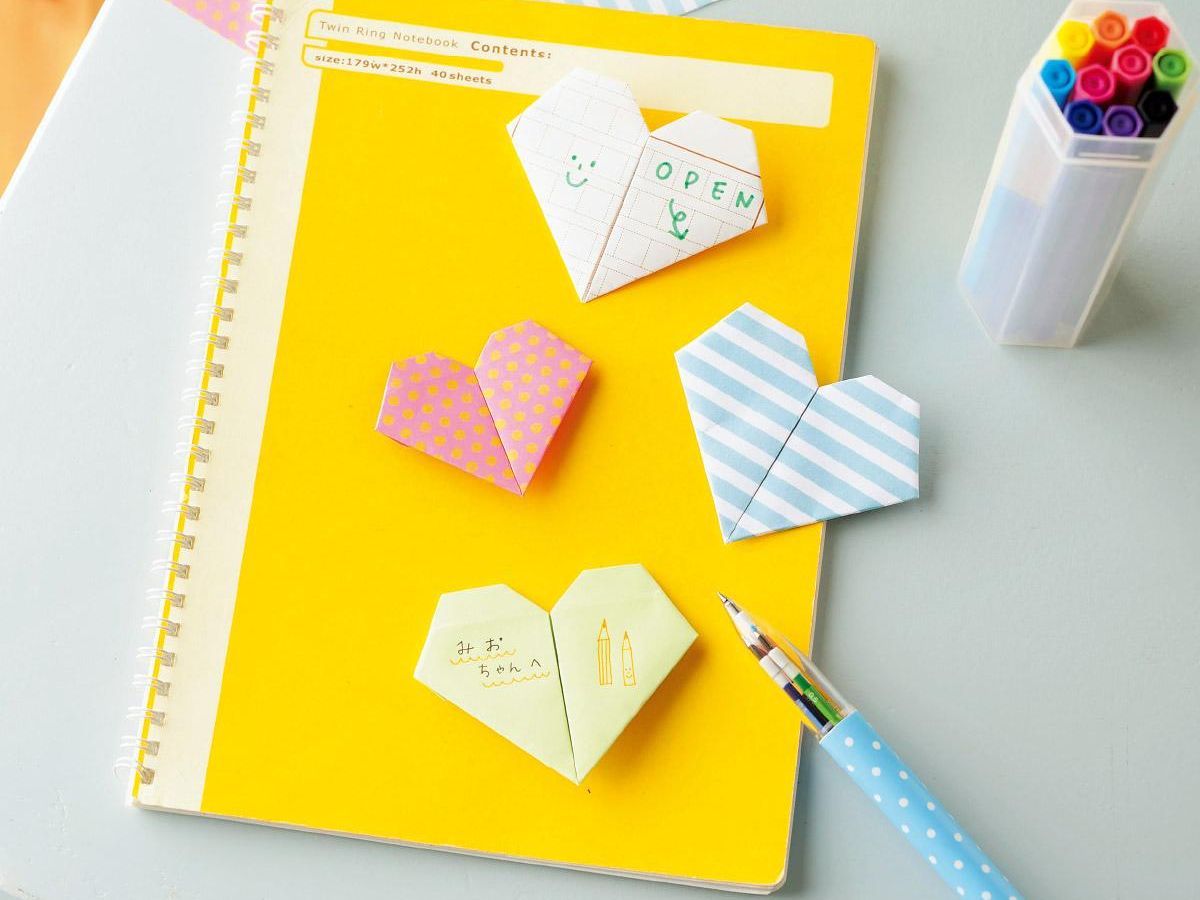 折り紙 ハート 折り紙でハートの手紙の折り方！正方形の簡単な作り方を紹介