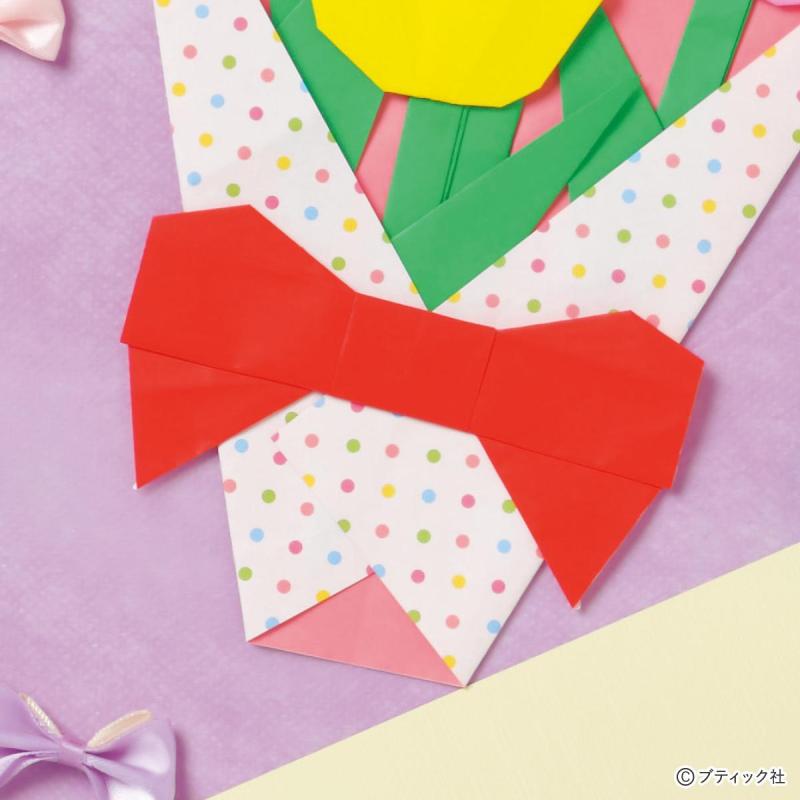 簡単！リボンの折り方2種類｜折り紙（イラスト手順）