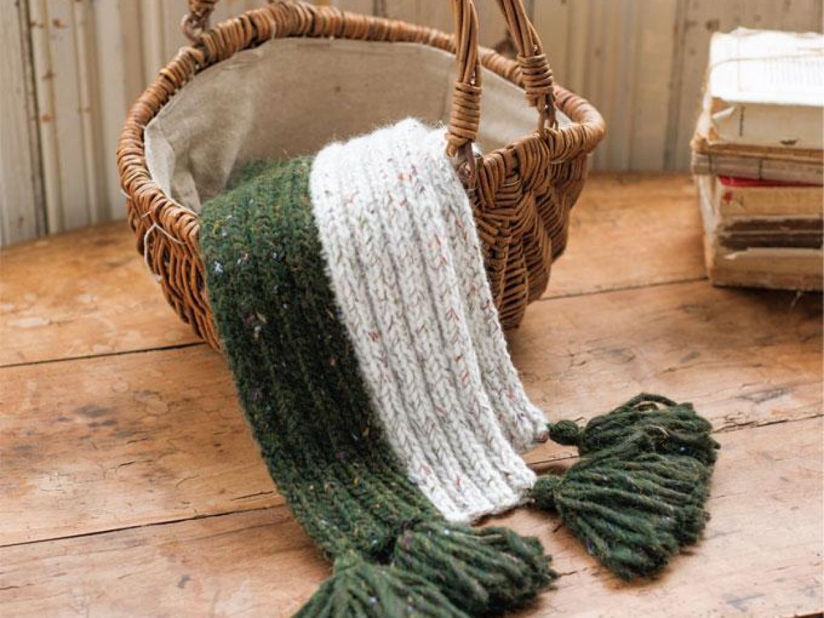 簡単 棒針編みで作るマフラーの編み方 ぬくもり
