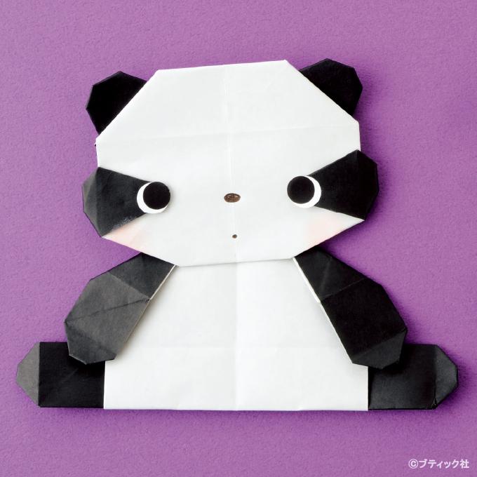 折り紙 パンダ の折り方 手順を画像で解説 ぬくもり