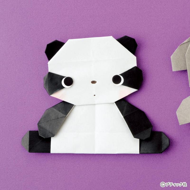 折り紙「パンダ」の折り方｜手順を画像で解説！