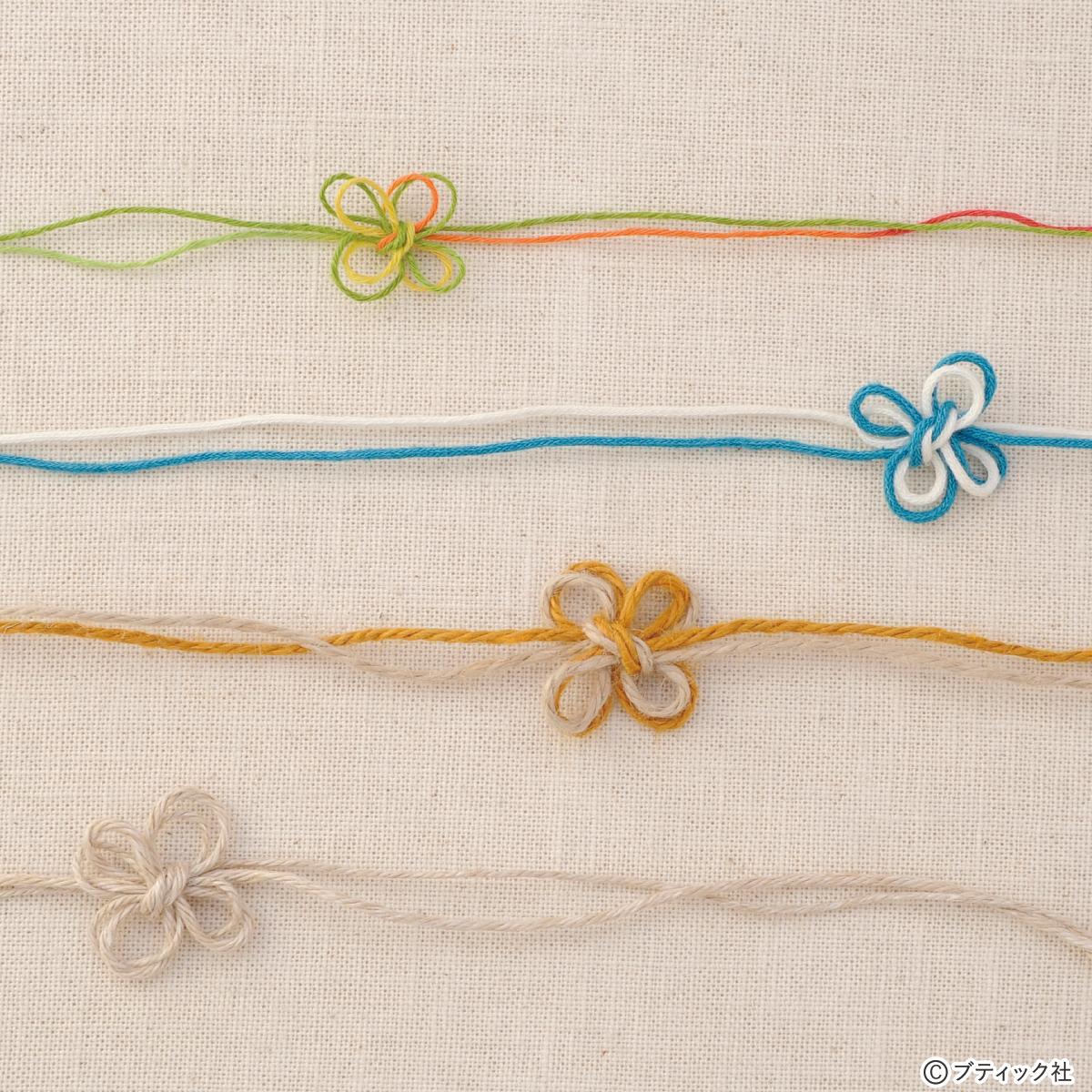 ひも結びの基礎 ひもが足りなくなったときのテクニック ぬくもり