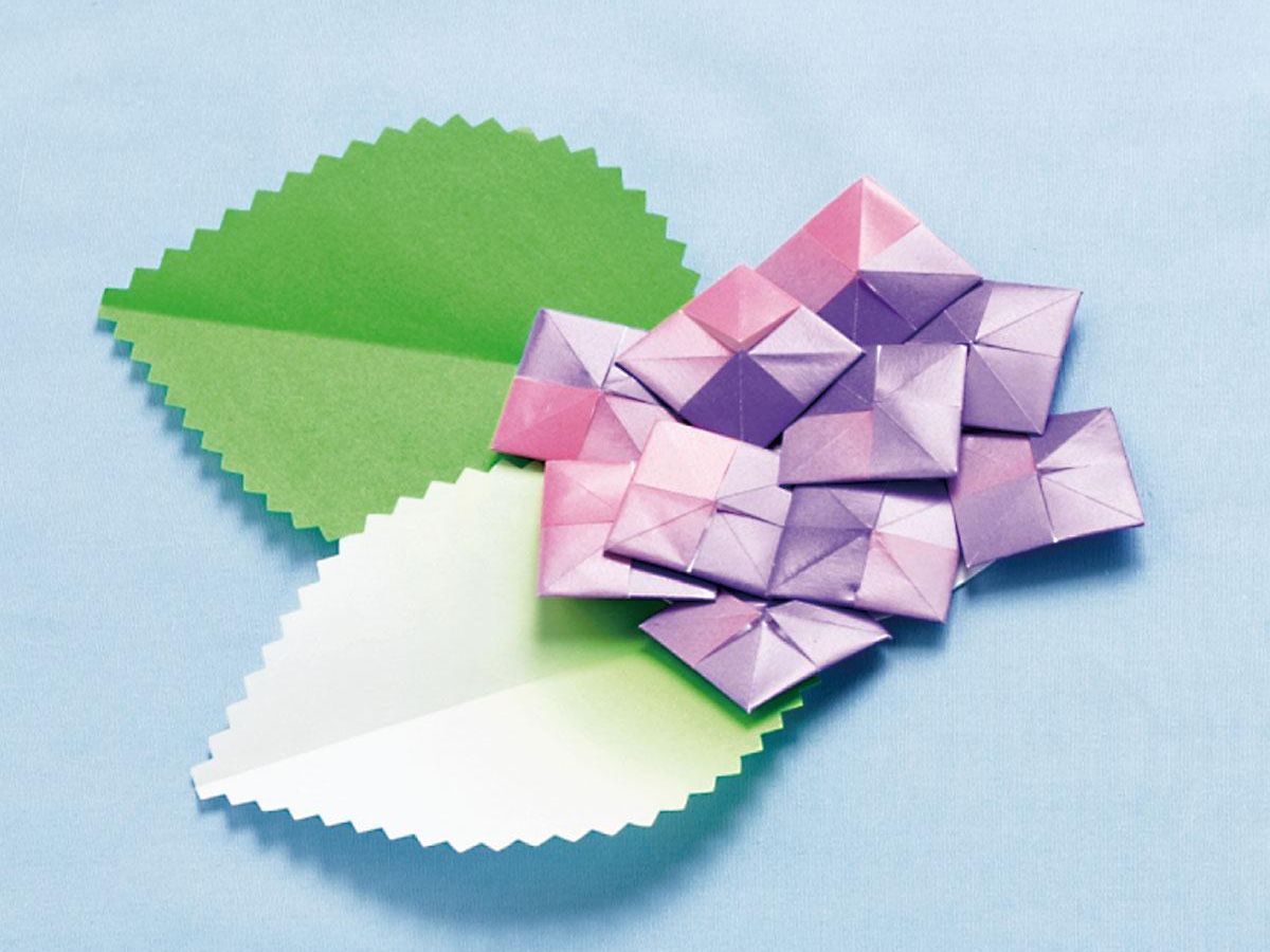 あじさいの折り紙＆製作のまとめ！人気レシピ15選(5ページ目)｜ぬくもり