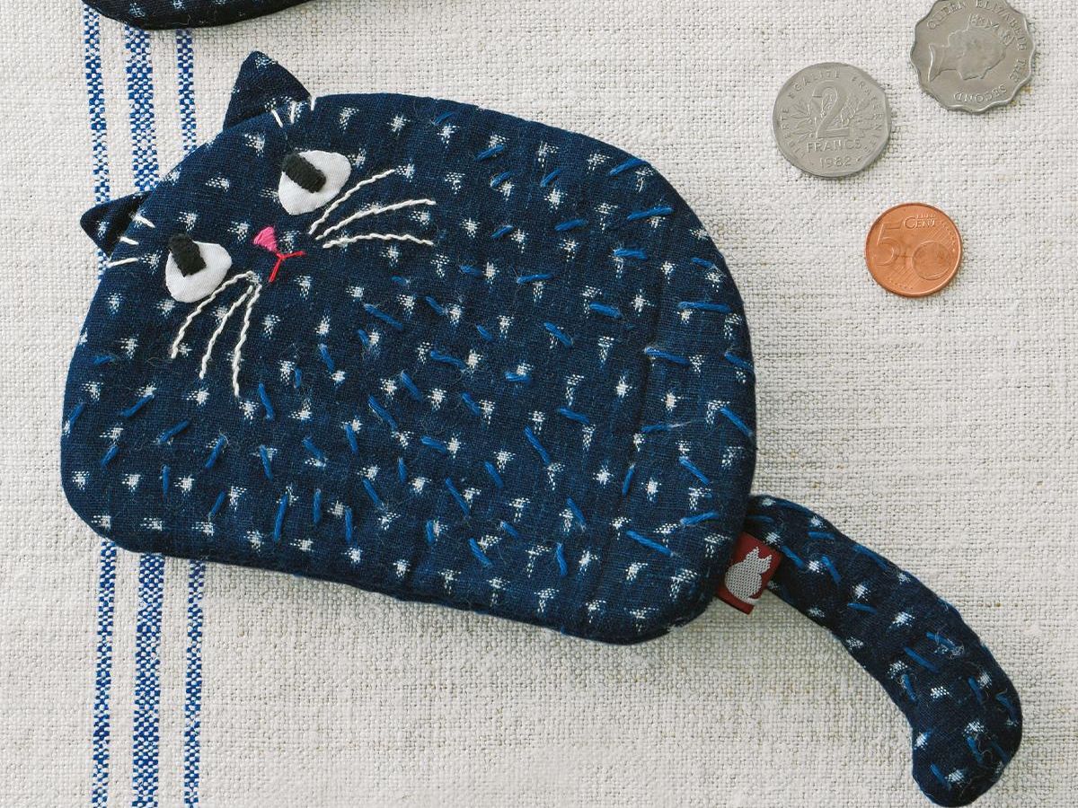 ハンドメイド 猫ポーチ - その他