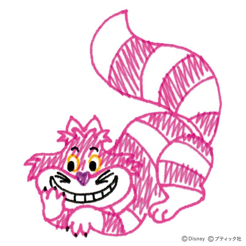 ボールペンイラスト「チェシャ猫」の描き方