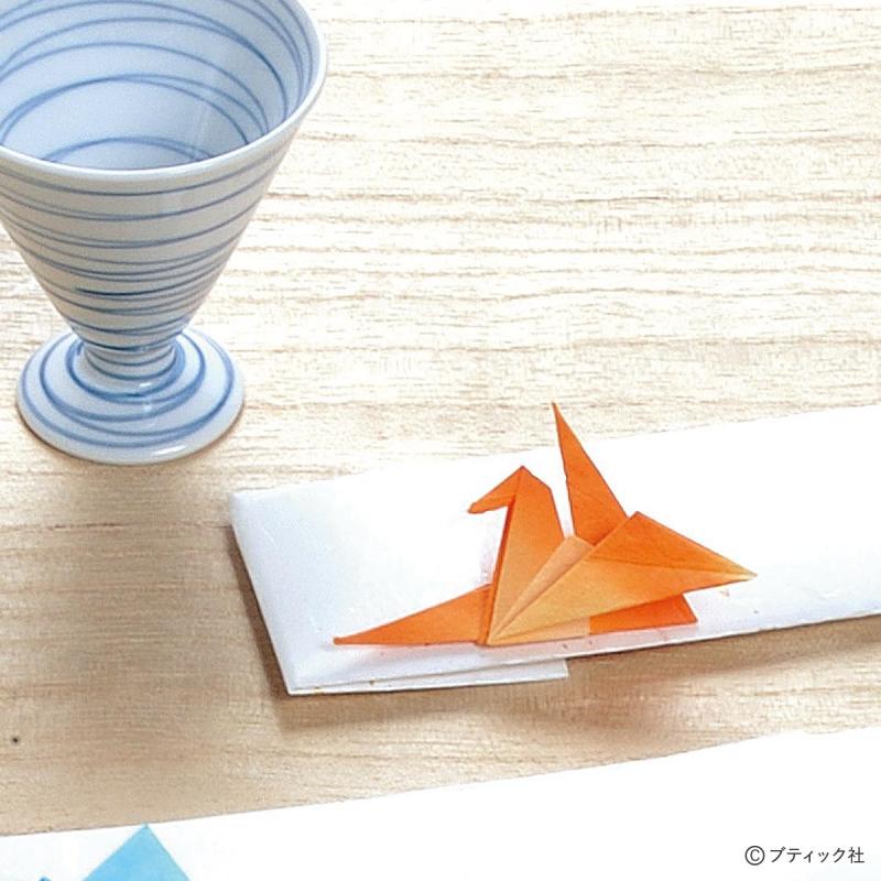 簡単折り紙｜お祝いシーンで使える「福鶴の箸袋」の作り方