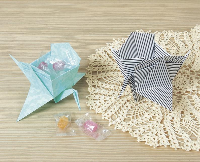 旧い昭和の組み立て木箱入り みすや縫い針 6箱 和紙に折り鶴 兎 犬 猫