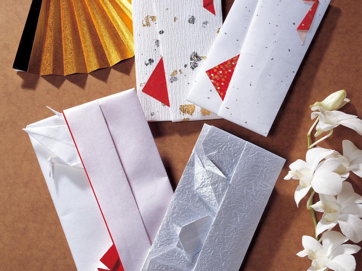 鶴デザインの祝儀袋 3種類の作り方 折り紙 ぬくもり