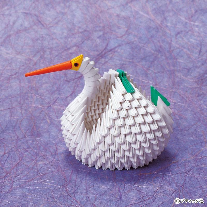  折り紙手芸「白鳥」の作り方｜たのしい動物