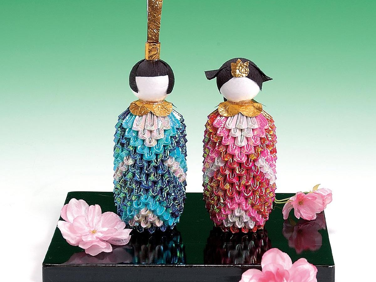折り紙手芸「立雛」の作り方｜ぬくもり