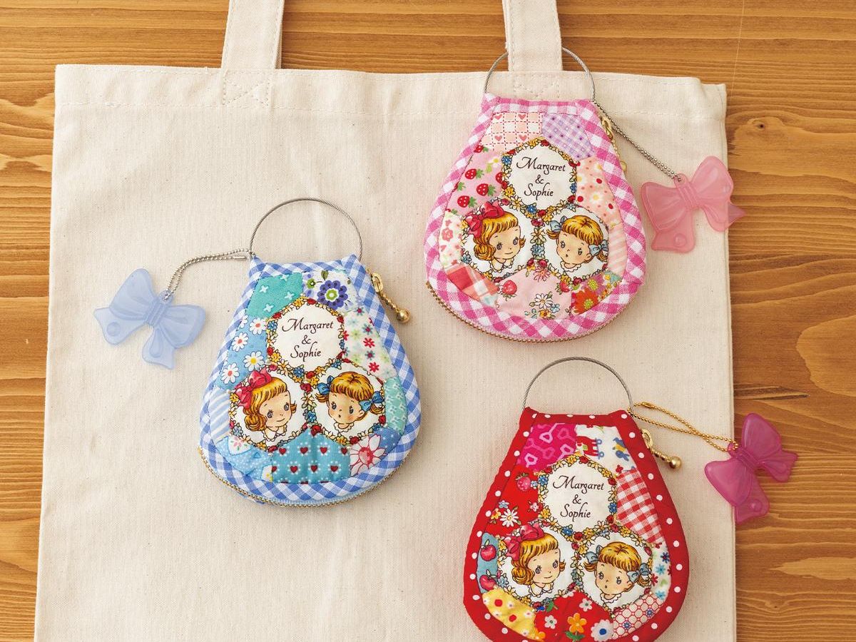 可愛いバッグチャームポーチ Cathパッチワーク❤️Handmade お気に入りの柄で作るキーリングポーチ」の作り方(1ページ目)｜ぬくもり