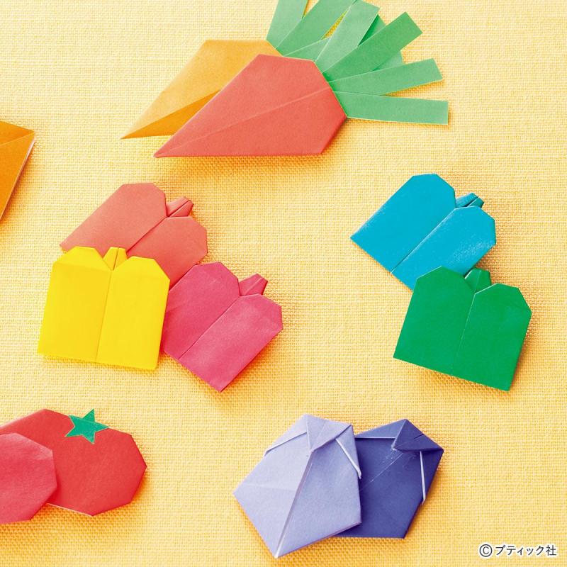 折り紙「パプリカとピーマン」の作り方