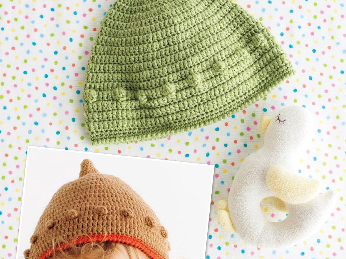 パプコーン編みがかわいい ベビーのどんぐり帽子の作り方 ぬくもり