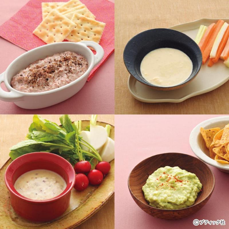 「麹豆乳クリームでディップ4品」のアイデア（料理レシピ）