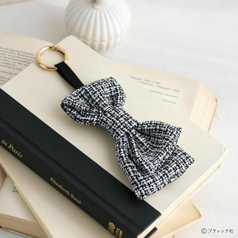 「ファブリックリボンのチャーム」の作り方