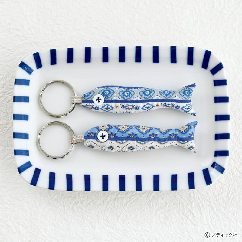 食べたくなっちゃう布小物「秋刀魚のキーホルダー」の作り方