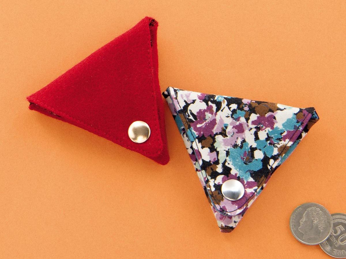三角コインケース」の作り方｜ぬくもり