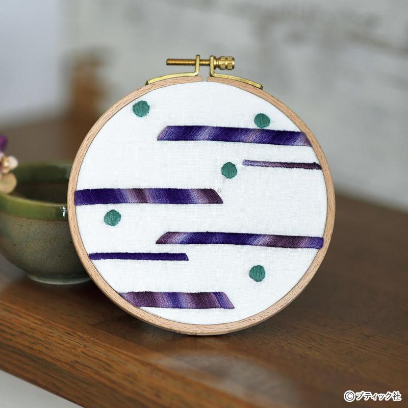 サテンステッチで仕上げる「心が整うかんたん刺しゅう」