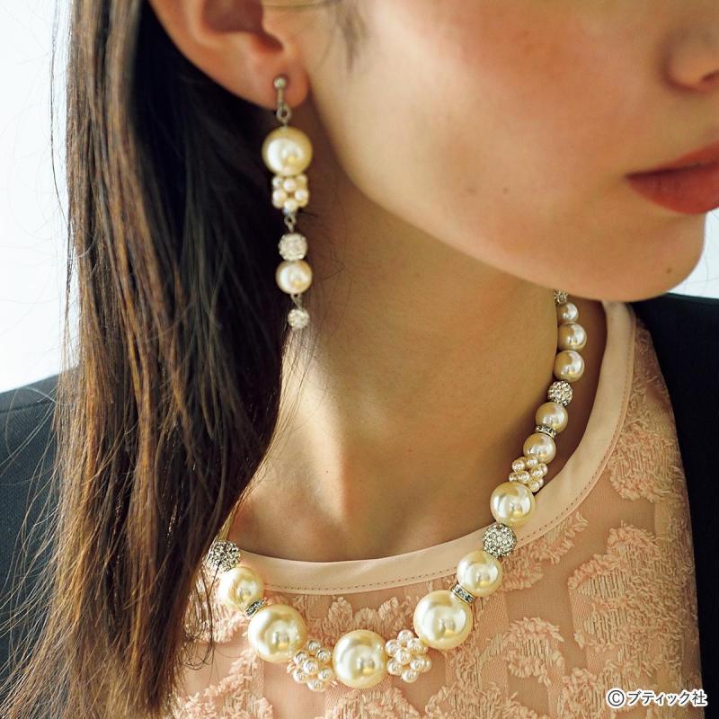 「ホーリーホワイト ネックレス＆イヤリング」の作り方