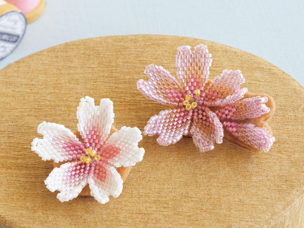 立体的なさくらのブローチ」の作り方｜ぬくもり