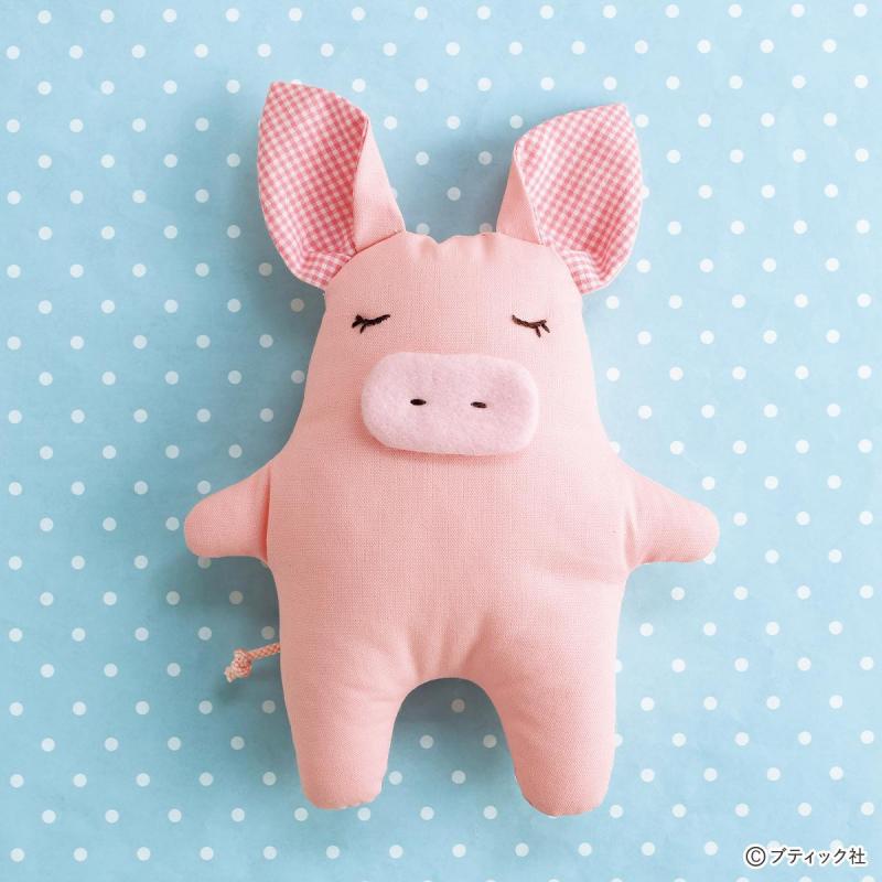 海外風ぬいぐるみ「ブタ」の作り方