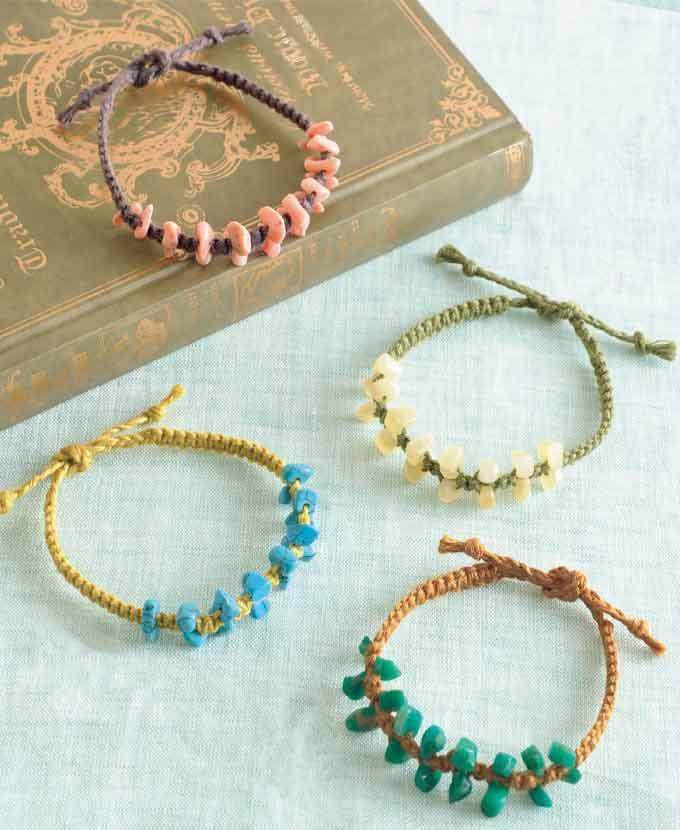 No.89 ハンドメイド ゼンテック ローズクォーツ 平結びブレスレット No.89 ハンドメイド ゼンテック ローズクォーツ 平結びブレスレット