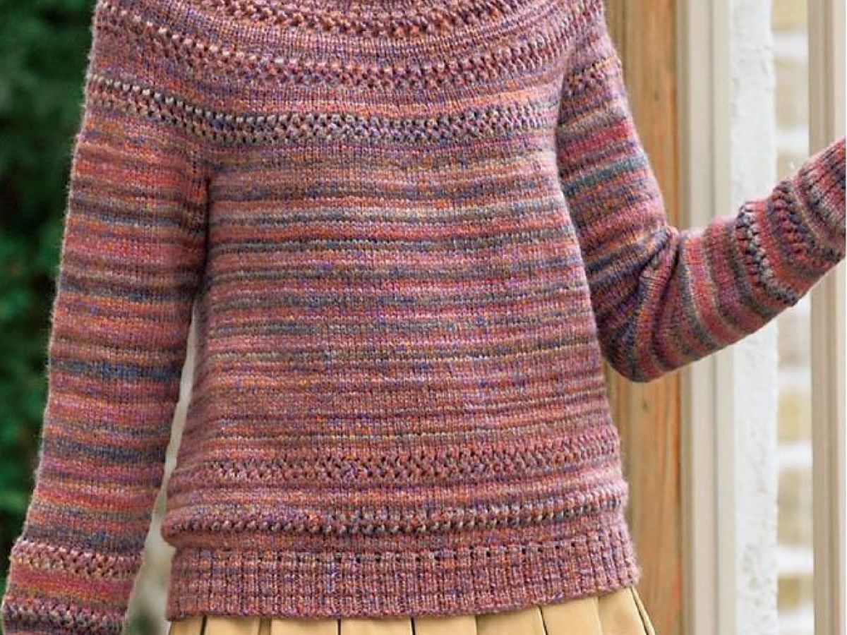 グラデーションがおしゃれ シンプルなセーターの編み方 ぬくもり