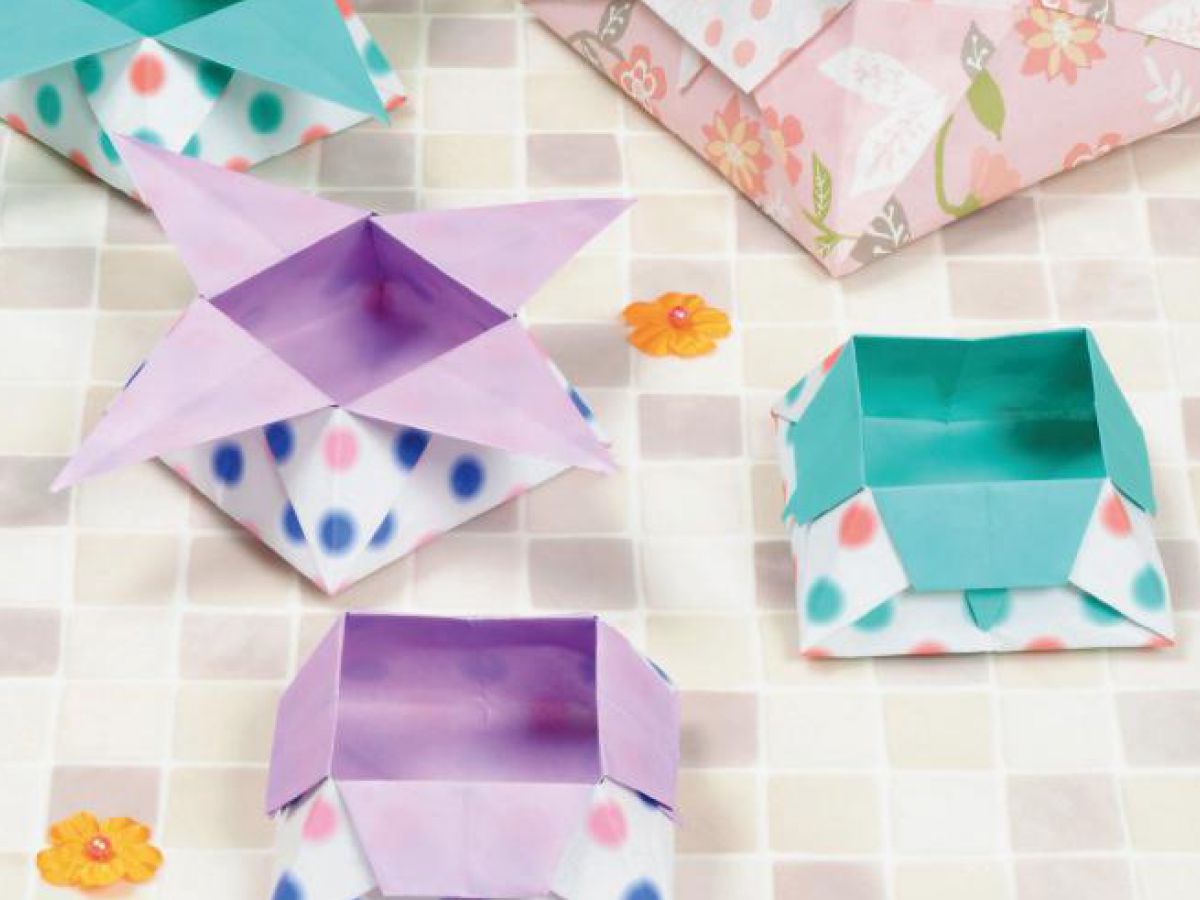 折り紙 箱 作り方 折り方 簡単 15選 ぬくもり