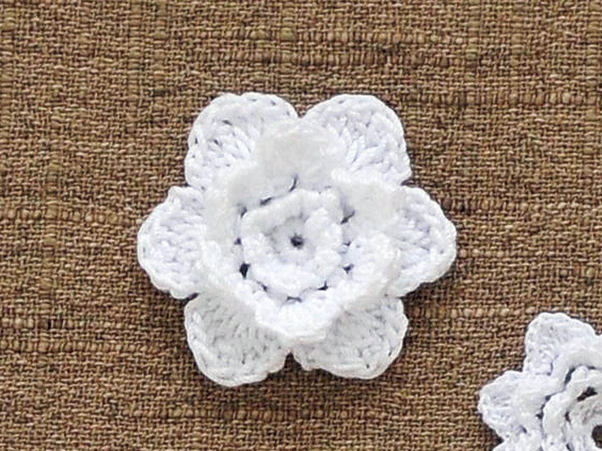 かわいい「フリージアの花モチーフのレース」編み方｜ぬくもり