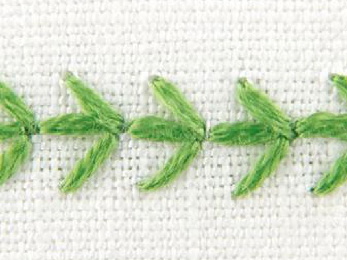 ファーンステッチ の刺し方 刺繍 ぬくもり