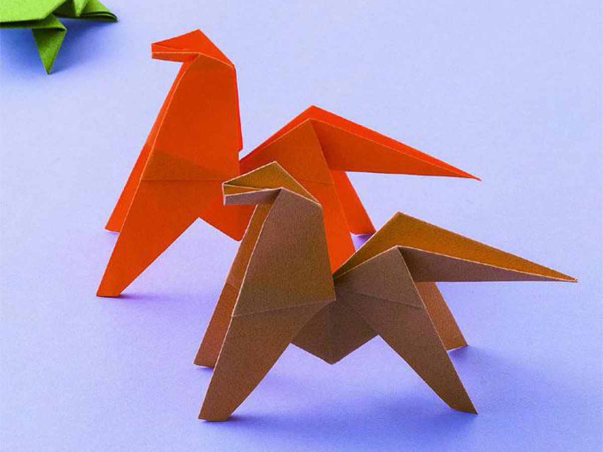 折り紙で折る動物 空中でくるんと一回転する宙返り馬の折り方 ぬくもり
