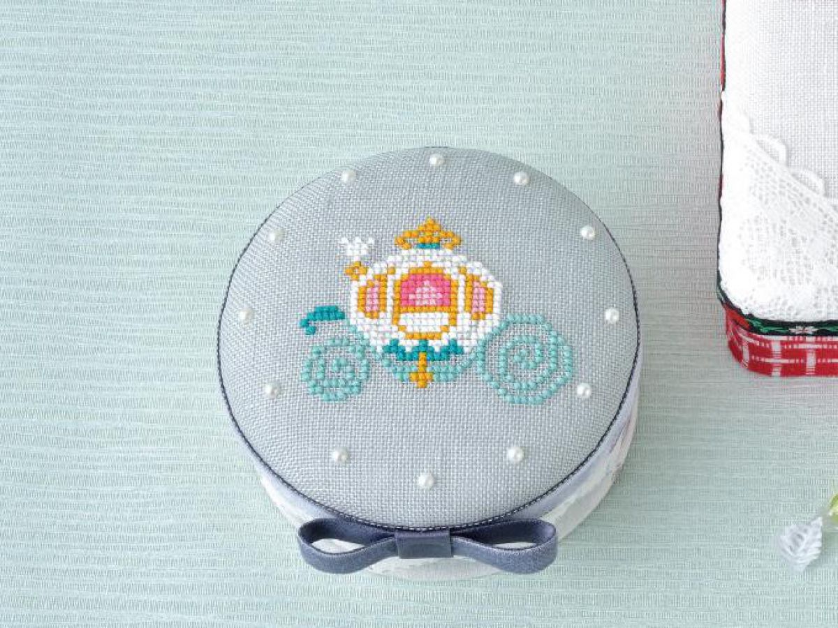 水性ペン付き クロスステッチ 刺繍 キット シンデレラ 図案印刷なし