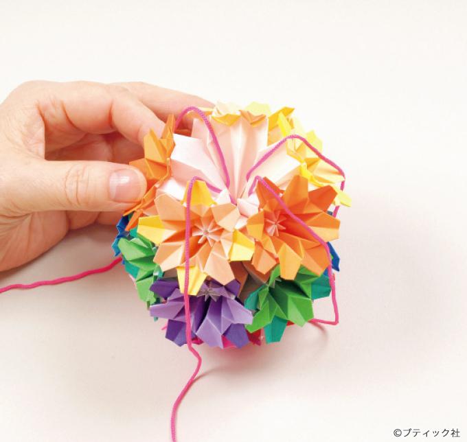 折り紙 Origami 折り紙のくすだまの作り方 組み立て方 ぬくもり