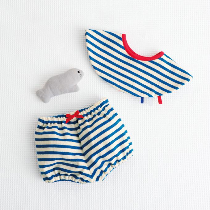 子ども ベビーに 夏のマリンスタイルの服と小物の作り方 6作品 ぬくもり
