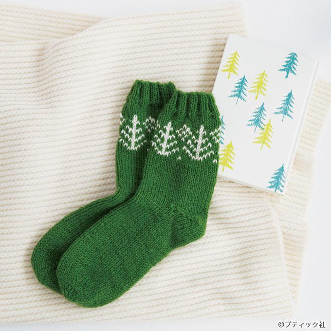 編み図あり 棒針で手編みのかわいいニット靴下の編み方 ぬくもり