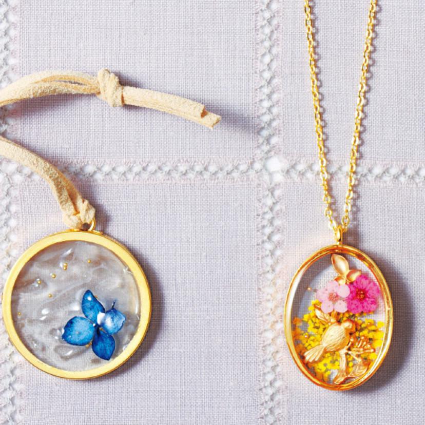 UVレジンで簡単に作れる♪紫陽花ネックレスの作り方(アクセサリー)